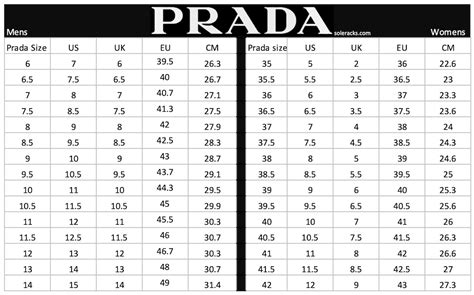 prada clothes size chart|Prada shoe sizing chart.